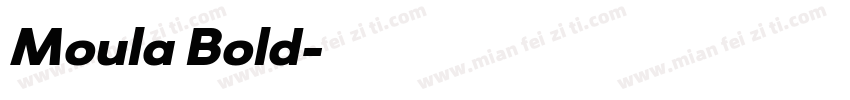 Moula Bold字体转换